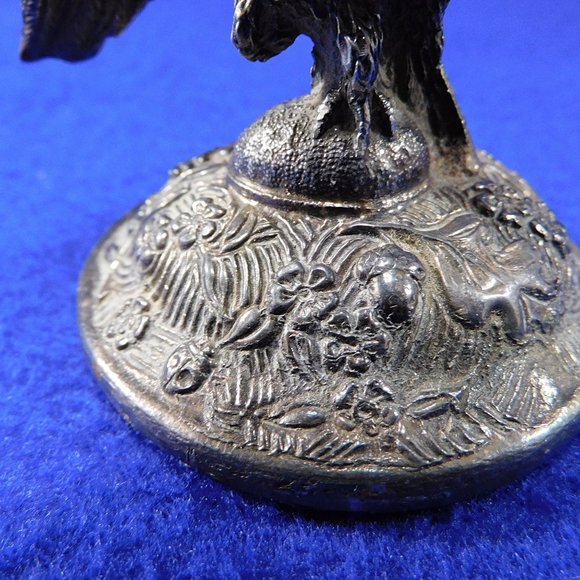 Vintage Eagle Paperweight Reed and Barton Silverplate - Picture 8 of 11